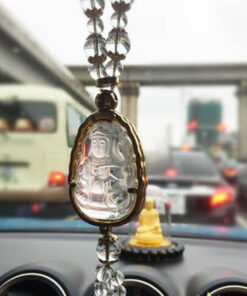 Dây Treo Xe Tượng Ngài Quan Âm Bằng Lưu Ly Cao Cấp