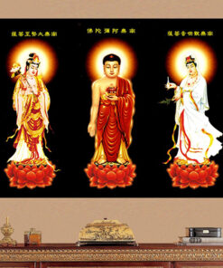 Tranh Lụa Tây Phương Tam Thánh, Nhiều Size